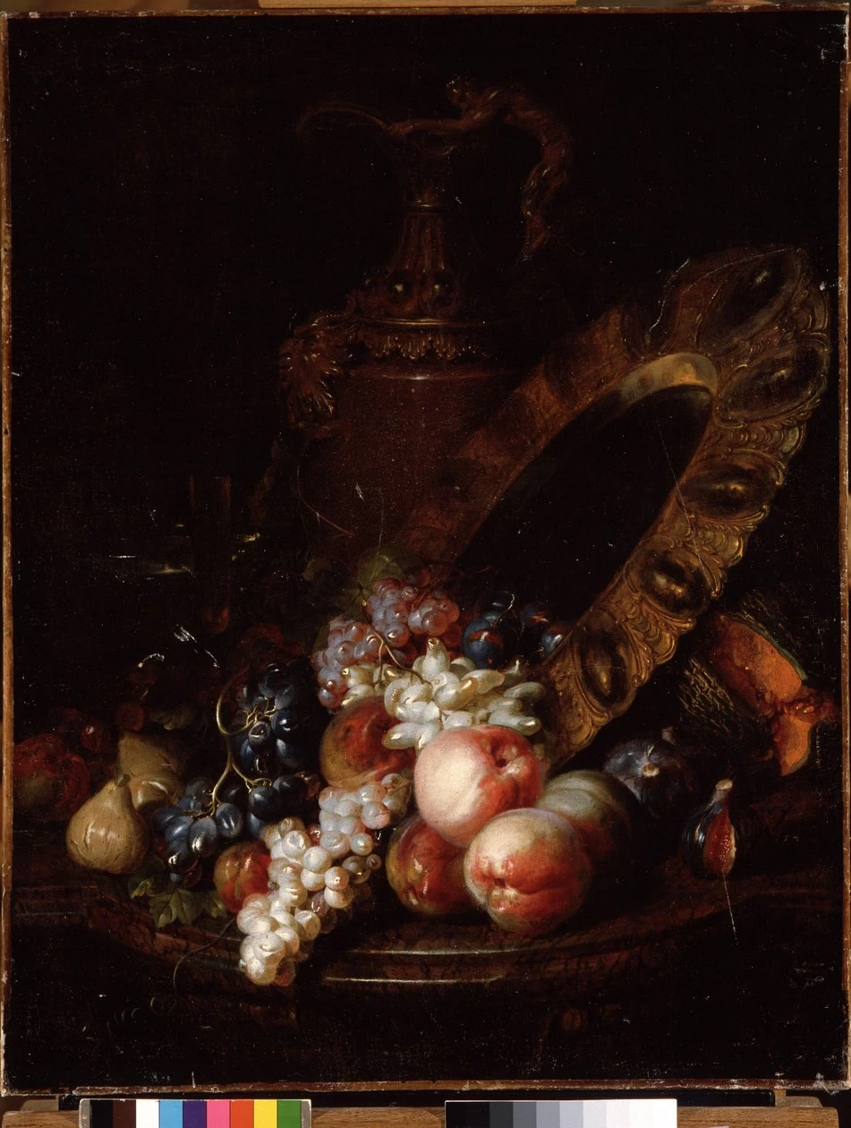 Natura morta con frutta e oggetti preziosi - Palais de Longchamp, Marseille